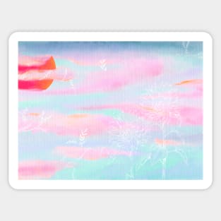 Pink sky Sticker